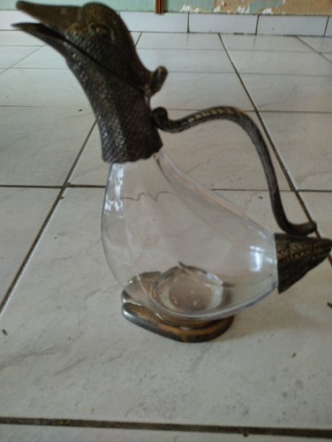 Carafe verre étain avec - carafe,