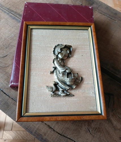 Tableau vintage etain - tableau,