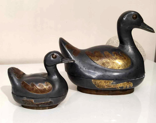 Boîtes canards étain - à,
