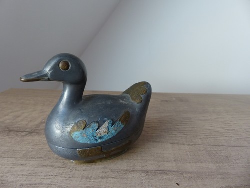 Boite canard étain - étain,