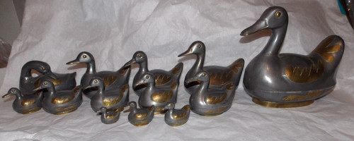 Série canards en étain - série,