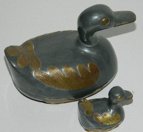 Lot statue canard boite - canard,