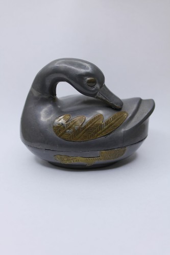 Boîte canard étain - canard, laiton