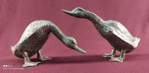 Canards étain argenté - canards,